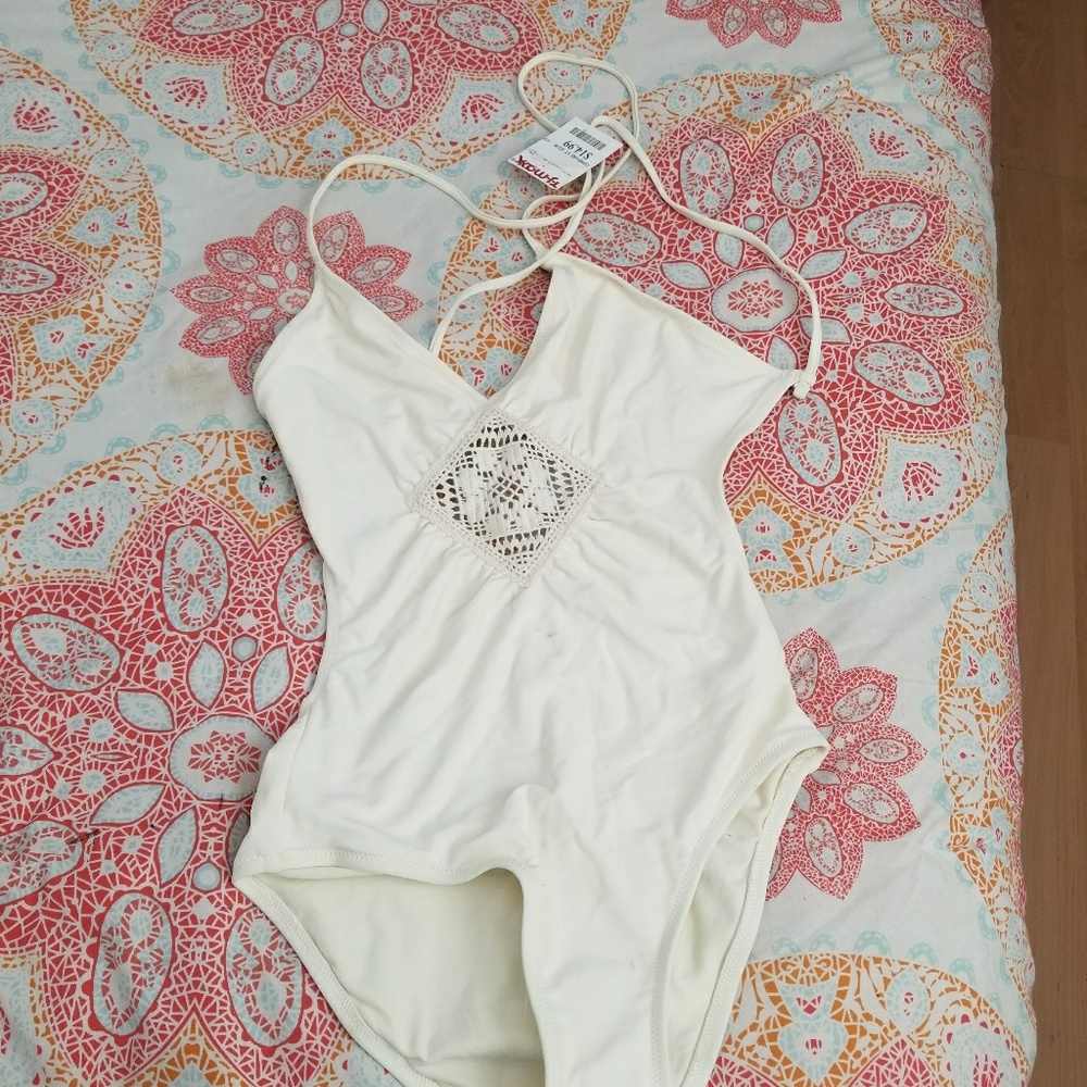 SOLD!!White one piece swimsuit